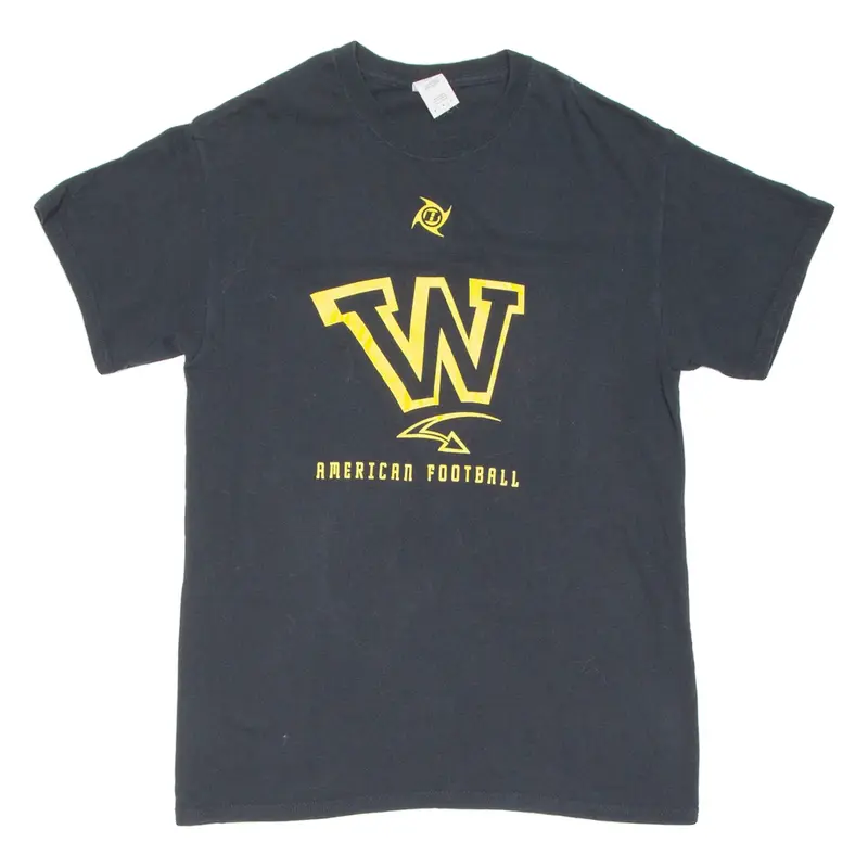 American Football Mens T-Shirt Black USA M