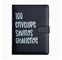 100 Days Saving Challenge, A5 Money Saving Budget Binder with Envelope Clip, Savings Challenge Planner, Easy and Fun Way to S...