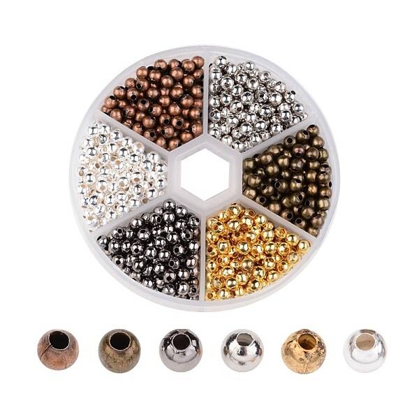 Round Iron Spacer Beads