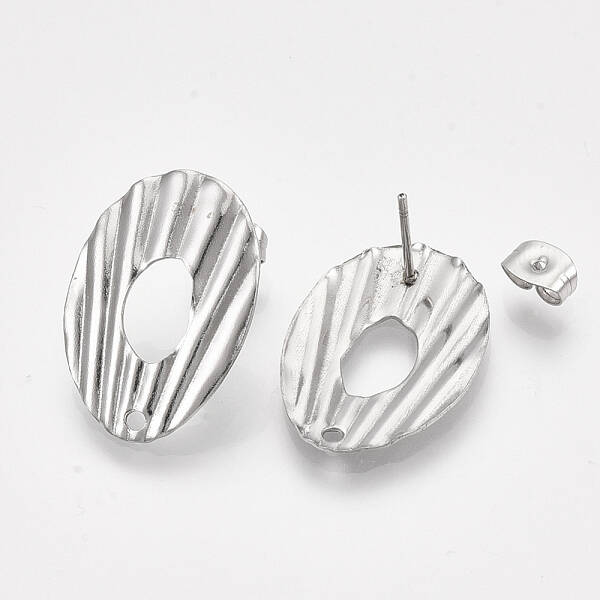 Non-Tarnish 304 Stainless Steel Stud Earring Findings