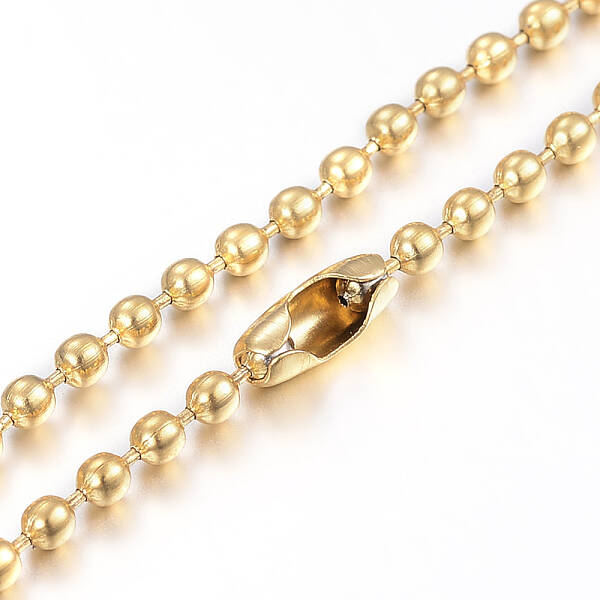 304 Stainless Steel Ball Chain Necklaces Making