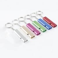 Outdoor Survival Whistle, 1 Count Double-frequency Aluminum Emergency Whistle with Keychain, Sports & Outdoor Tools Accessori...
