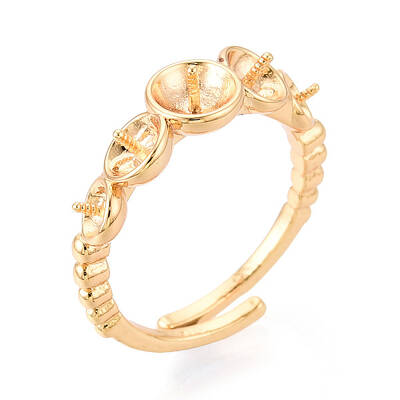 Brass Cup Peg Ring Settings