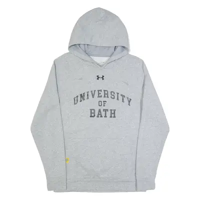 UNDER ARMOUR University Of Bath Oversized Mens Grey Hoodie S