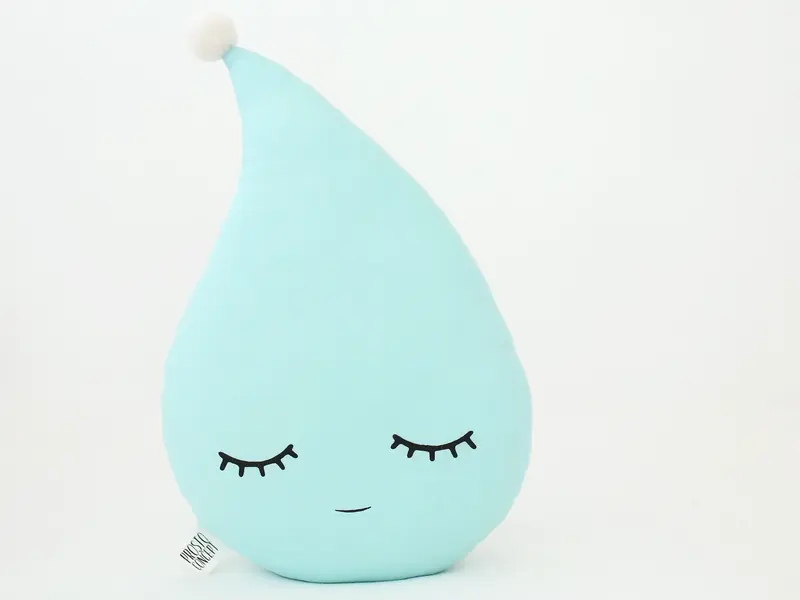 Mint Raindrop Pillow