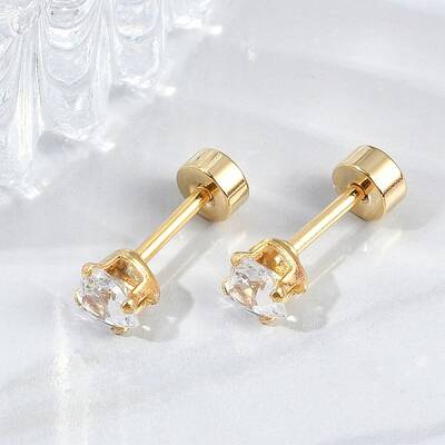 Heart Glass Ear Fake Plugs
