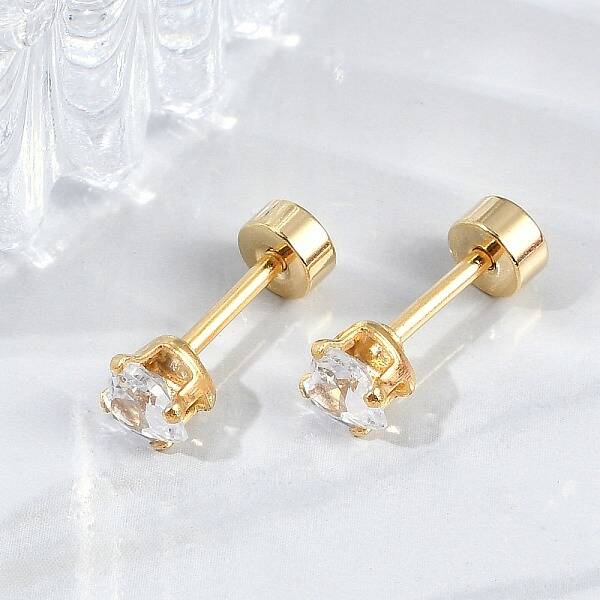 Heart Glass Ear Fake Plugs