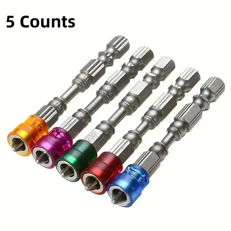 PH2 Magnetic Cross Screwdriver Bit Set, 1/4 Inch Hex Shank S2 Alloy Electric Power Driver Bit Set For Screwdriver, Power Tool...