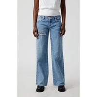 PacSun Women's Medium Indigo Ripped Low Rise Girlfriend Jeans