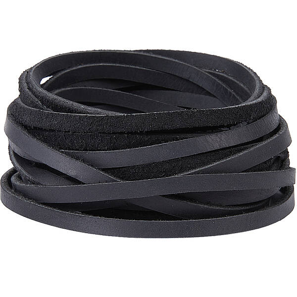 Flat Cowhide Leather Jewelry Cord