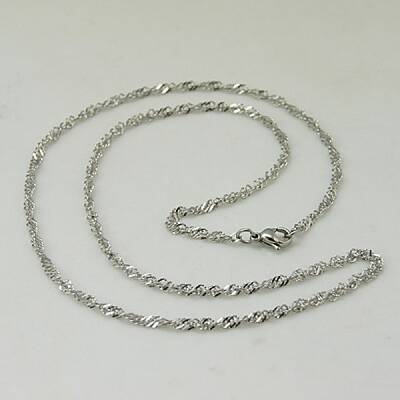 Tarnish Resistant Valentines Day Gift for Him 304 Stainless Steel Necklace Men's Rope Chain Necklaces