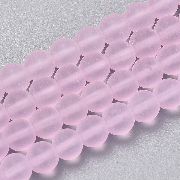 Transparent Glass Beads Strands
