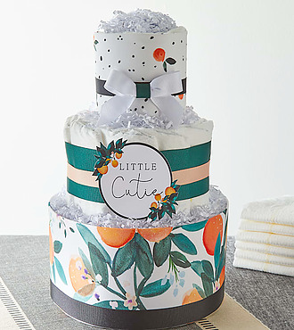 Little Clementine Diaper Cake - FedEx