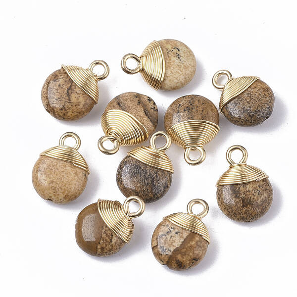 Natural Picture Jasper Pendants