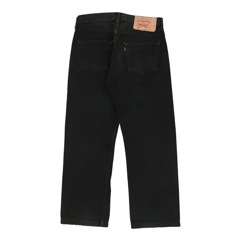 501 Levis Jeans - 30W UK 10 Black Cotton