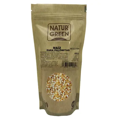 Naturgreen Organic Corn Popcorn 450 Grs
