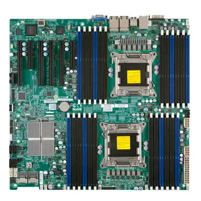 Supermicro X9DRI-LN4F+-B | Socket LGA2011 Intel C602 Chipset EATX System Board (Motherboard) Supports 2x Xeon E5-2600/ E5-260...