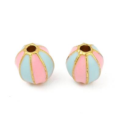 Brass Enamel Beads