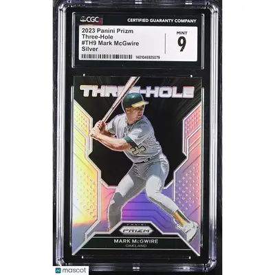 Mark McGwire CGC 2023 Prizm #TH9 Silver Three Hole Baseball 9