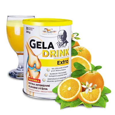 Geladrink Geladrink Extra powder drink orange flavor 390 g