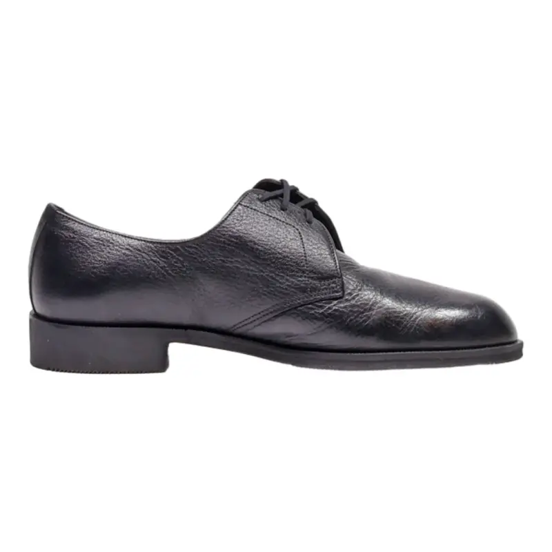 PASSY Derby Shoes Black Leather Mens UK 7