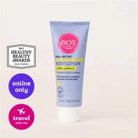 Vanilla Cashmere Travel Size 24H Moisture Body Lotion, Moisturizing Body Care, Made with Shea, Hypoallergenic & Lightweight