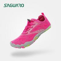 Saguaro Smart I Pink - Women‘s SaguaroShoes Minimalist Shoes with Zero Drop, Lightweight Breathable 5 Wide Toes Barefoot sh...