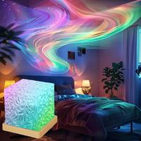 Aurora Projector Night Light, 1 Count 18 Color Changing Galaxy Projector Lamp, Decorative Light for Bedroom, Living Room, Hom...