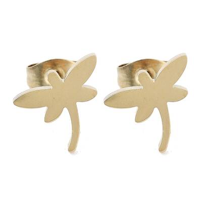 PVD Vacuum Plating 304 Stainless Steel Stud Earrings for Women