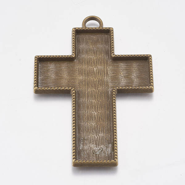 Tibetan Style Pendant Cabochon Enamel Settings