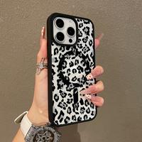 Premium Magnetic Case for iPhone11/12/13/14/15/16/promax Black leopard print y2k cased MagSafe Ready, Anti-Fall,Springtok,and...