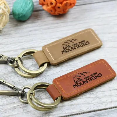 Faith Can Move Mountains Keychain