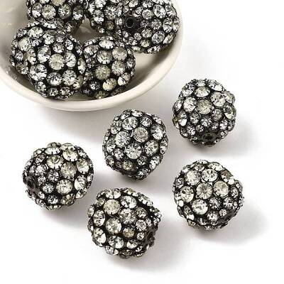 Brass Rhinestone Beads