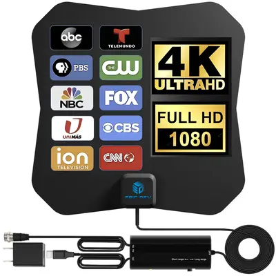 TV Antenna for Smart TV, Indoor Digital TV HD Signal Amplifier for Local Channels, Long Range Reception, Support 4K 8K HDTV 1...
