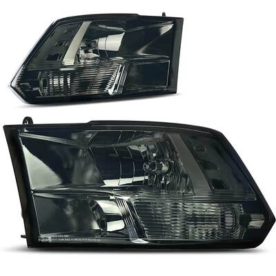 YITAMOTOR® Headlights Assembly Smoke Lens For 2010-2018 Dodge Ram 1500 2500 3500 Quad Lamps