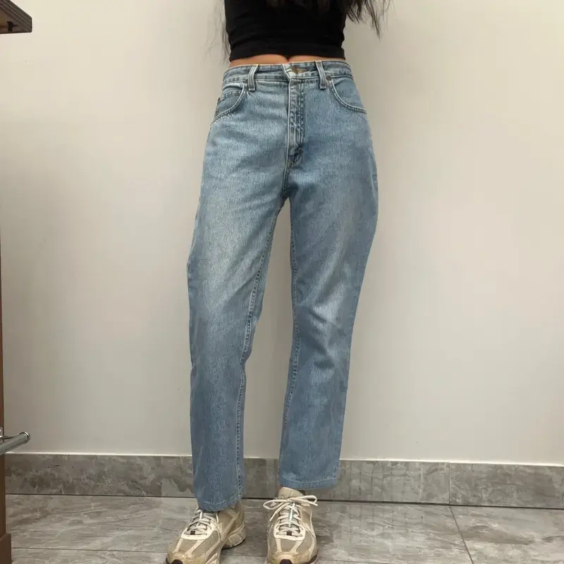 Lee Jeans - 26W UK 6 Blue Cotton