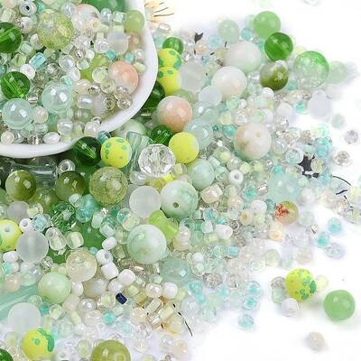 DIY Lampwork Beads & Glass Seed Beds Jewelry Making Findings Kits