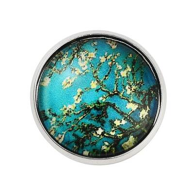 Round Glass Brooches