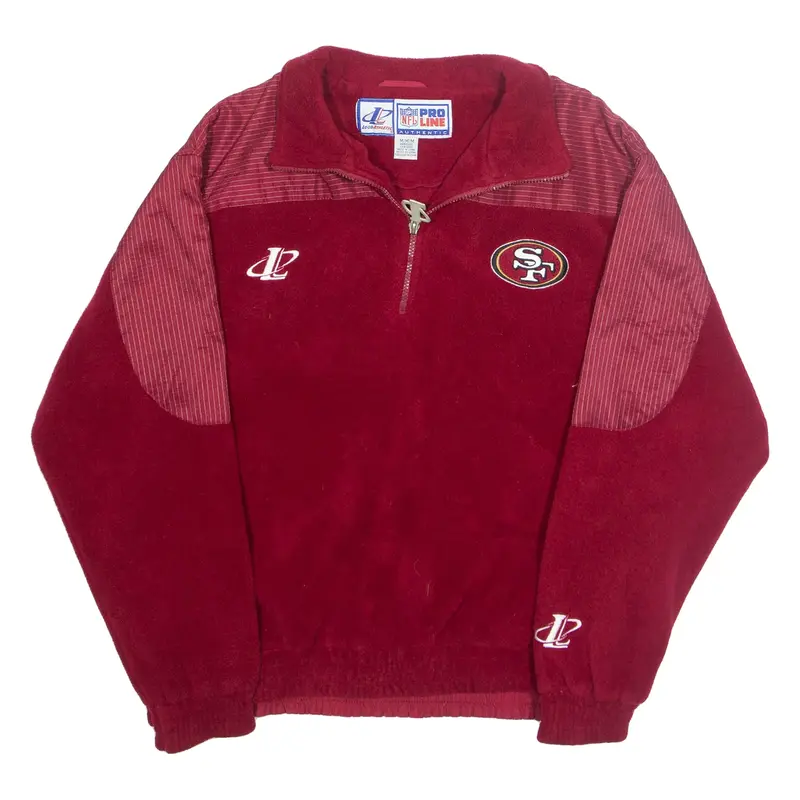 NFL Mens Fleece Jacket Red USA M