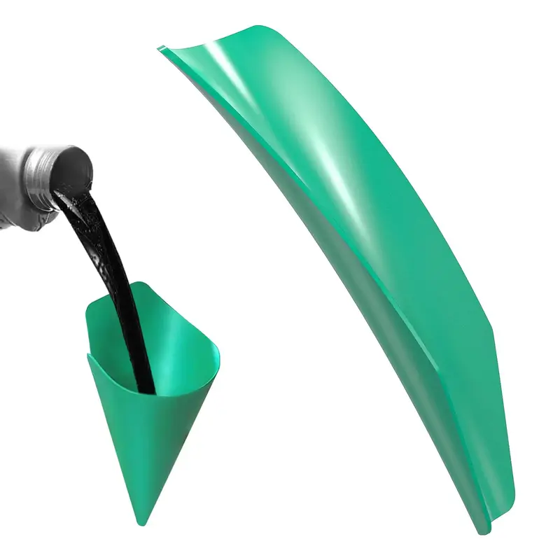 Flexible Oil Draining Funnel, Reusable Foldable Oil Free Guide Tool, Draining Funnel for Trucks, Motorcycles, Automobiles
