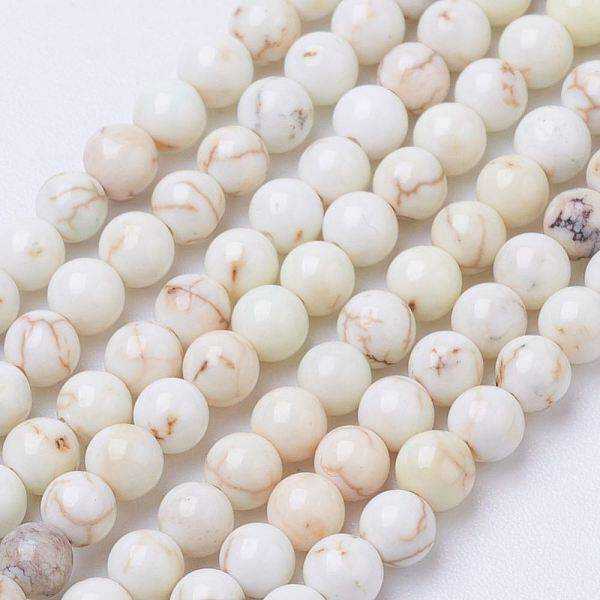 Natural Magnesite Bead Strands