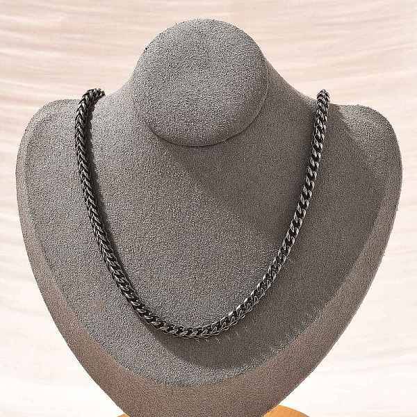 304 Stainless Steel Wheat Chain Necklaces for Women Men