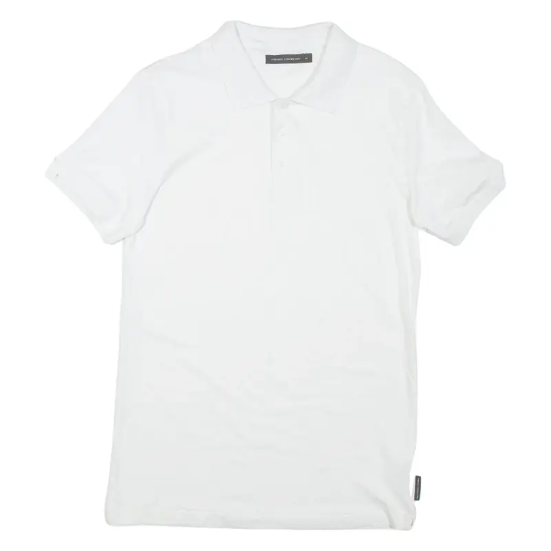 FRENCH CONNECTION Mens Polo Shirt White M