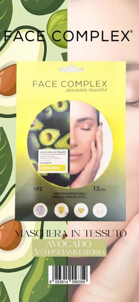 Face complex Avocado Fabric Mask 28Gr