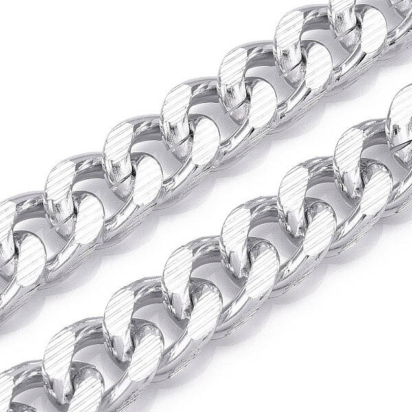 Aluminum Textured Curb Chains