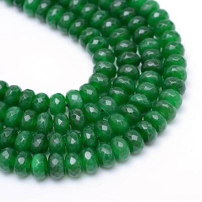 Natural White Jade Bead Strands