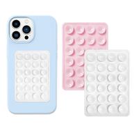 Silicone Suction Phone Case Mount, Sticky Mobile Phone Stand, Hands-Free Phone Holder, Phone Accessories for Selfies and Vid...