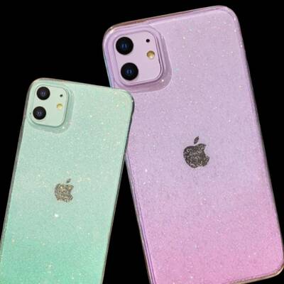 Transparent iPhone Case Glitter Silicone TPU Mobile Protective Shell Cover