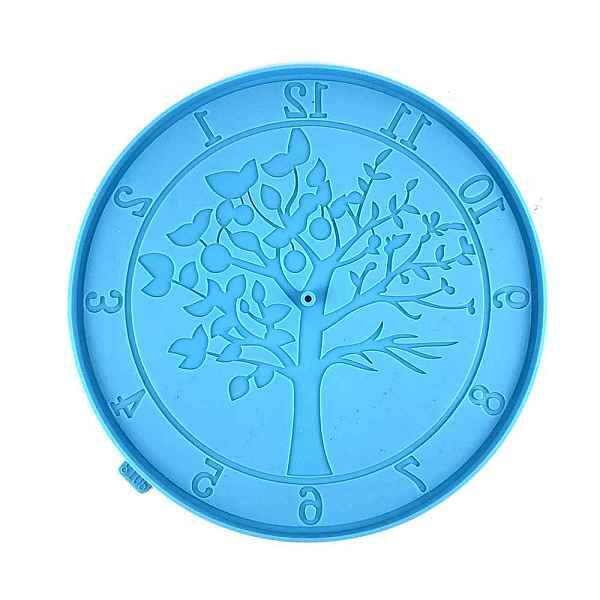 DIY Food Grade Silicone Round with Tree of Life Clock Molds