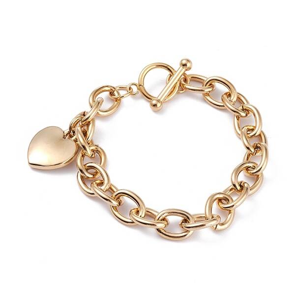 PVD Vacuum Plating 304 Stainless Steel Charm Bracelets